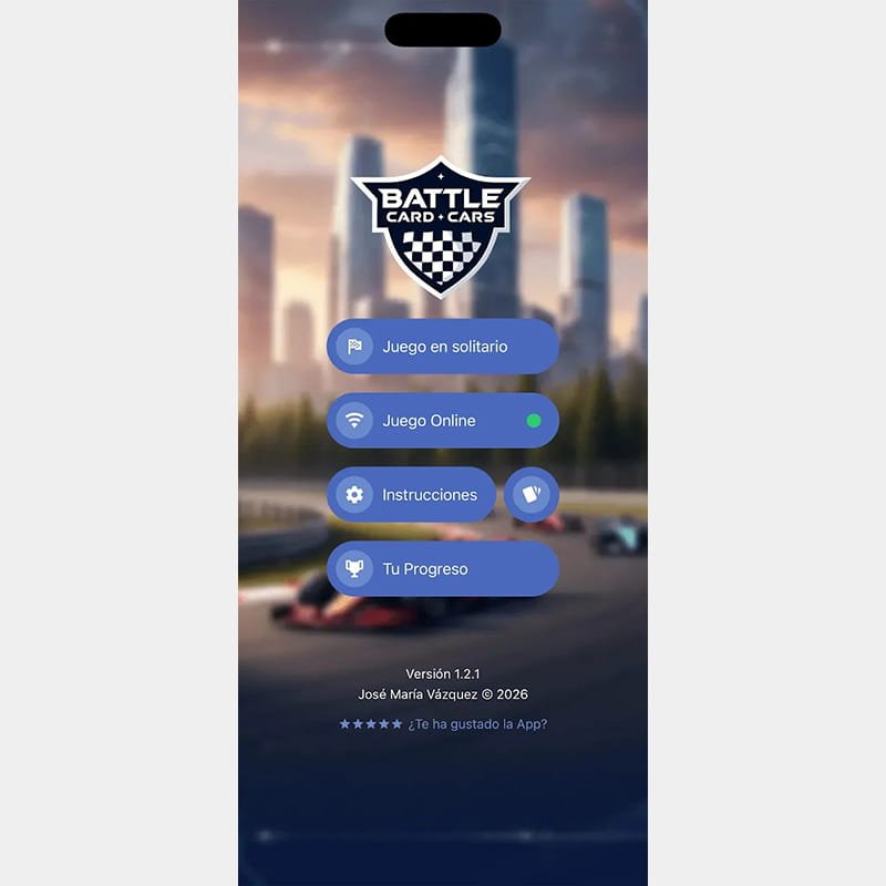 Juego Battle Card: Cars - Android / iOS