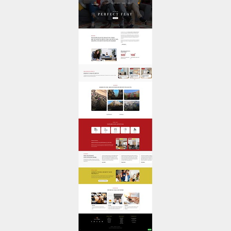 Página web de Spanish Home