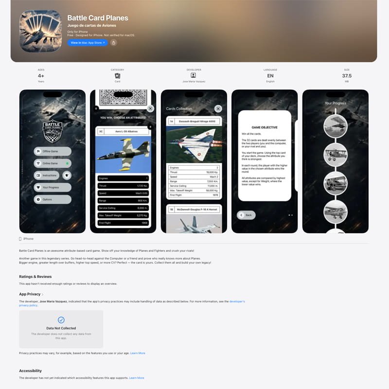 Juego Battle Card: Planes – Android / iOS